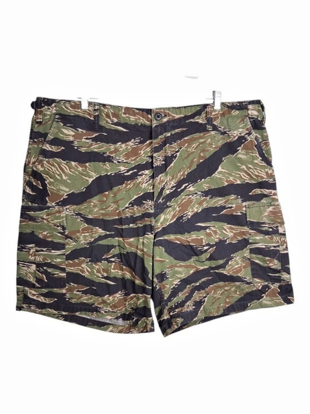 Tru-Spec Men 2XL Tiger Stripe Camo Cargo Shorts 100% Cotton BDU Tactical 43-47W